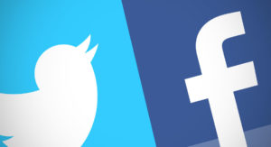 Facebook and Twitter